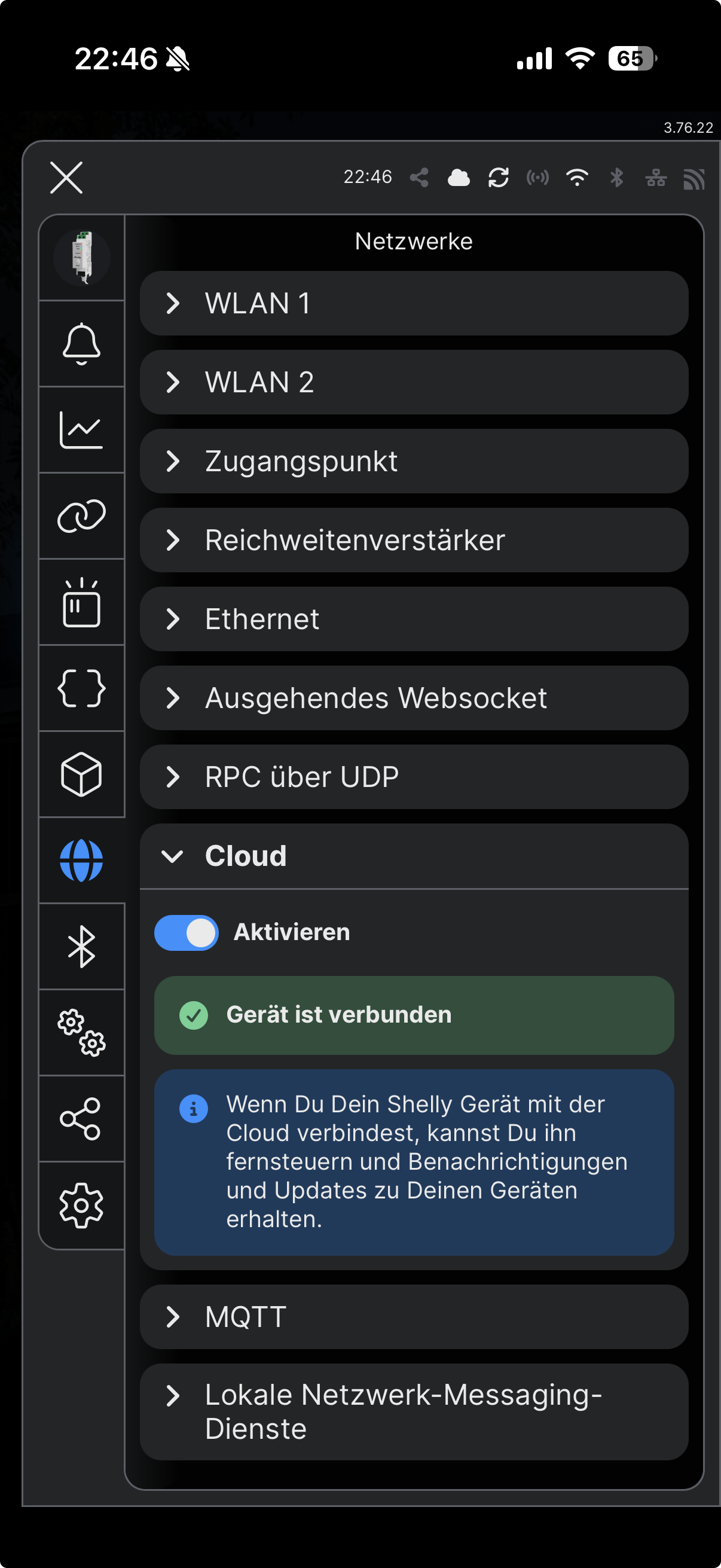 Cloud-Verbindung aktivieren