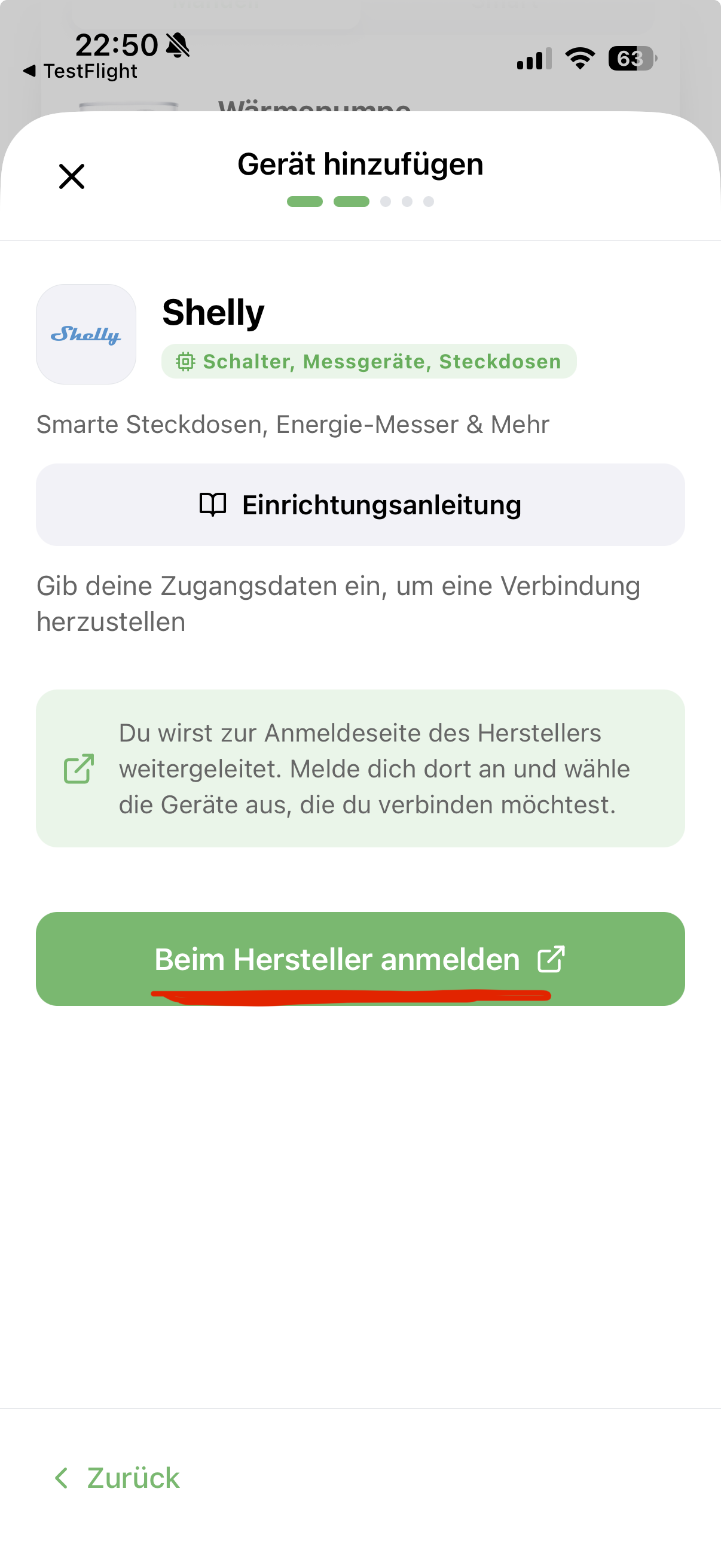 Mit der Solistrom-App verbinden