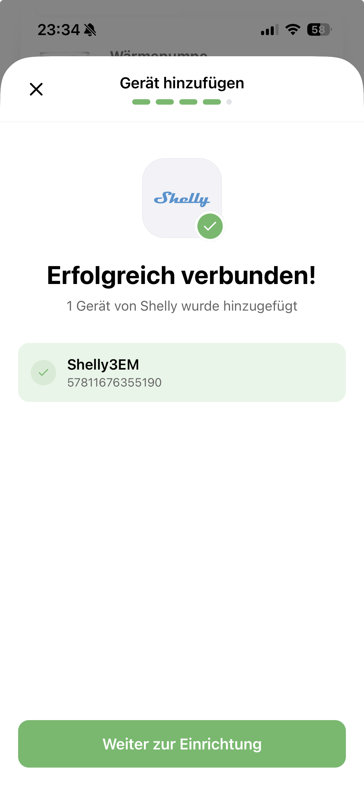 Gerät in Solistrom einrichten