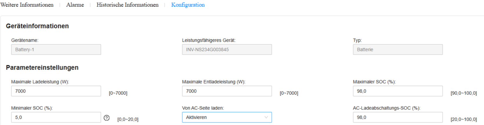 Speichersteuerung optional aktivieren