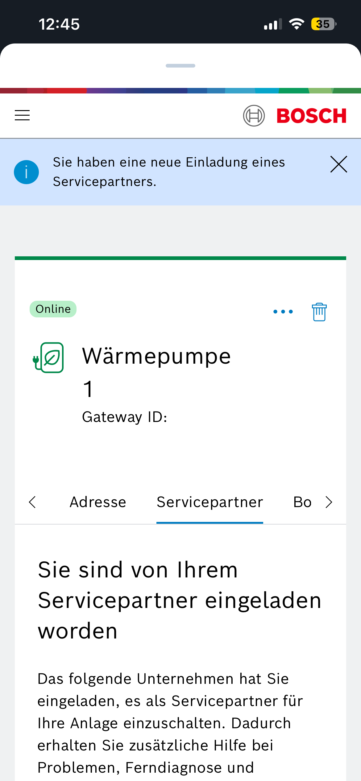 Privatsphäre festlegen und Einladung annehmen