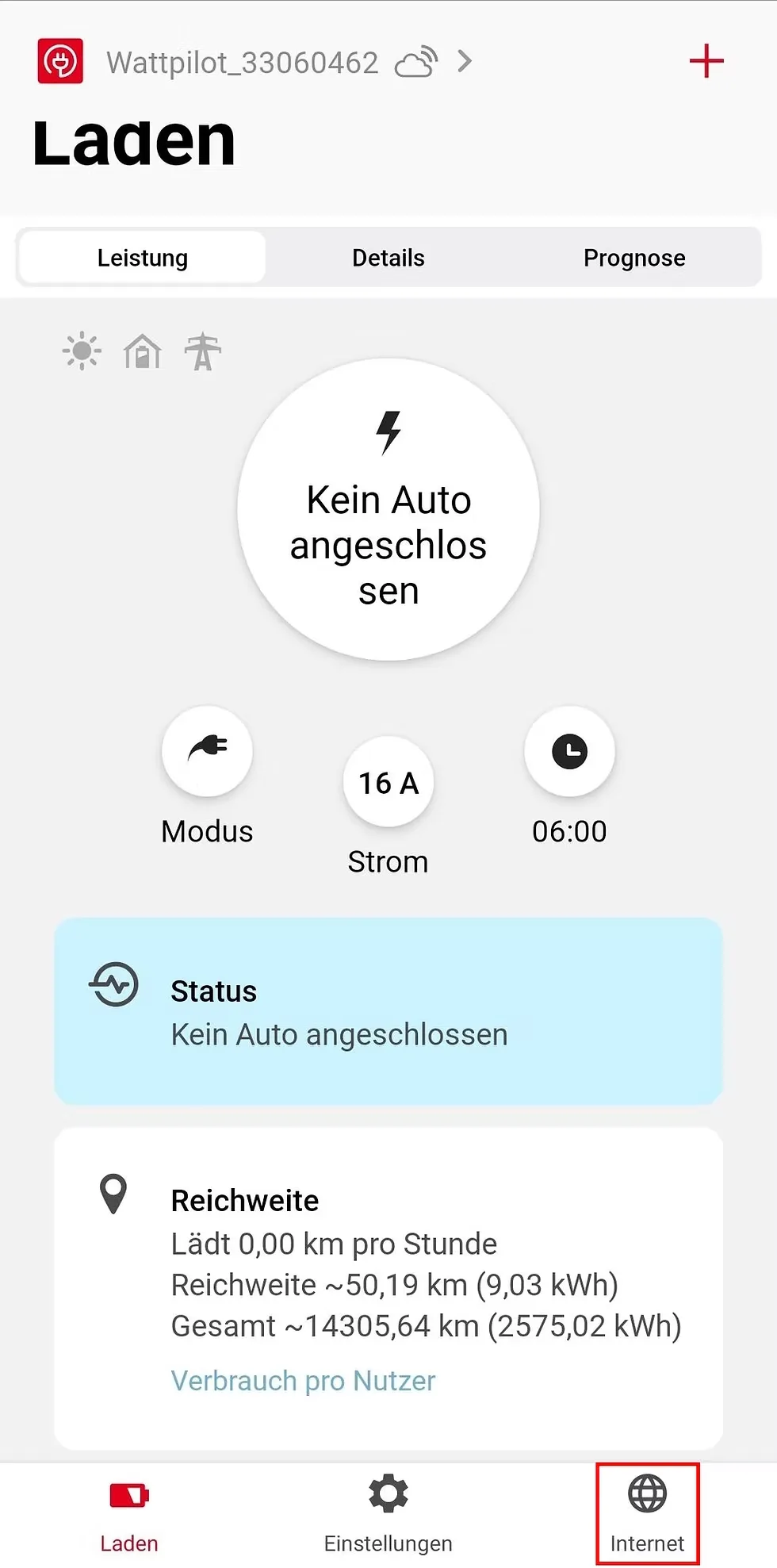 OCPP in der Solar.Wattpilot App aktivieren