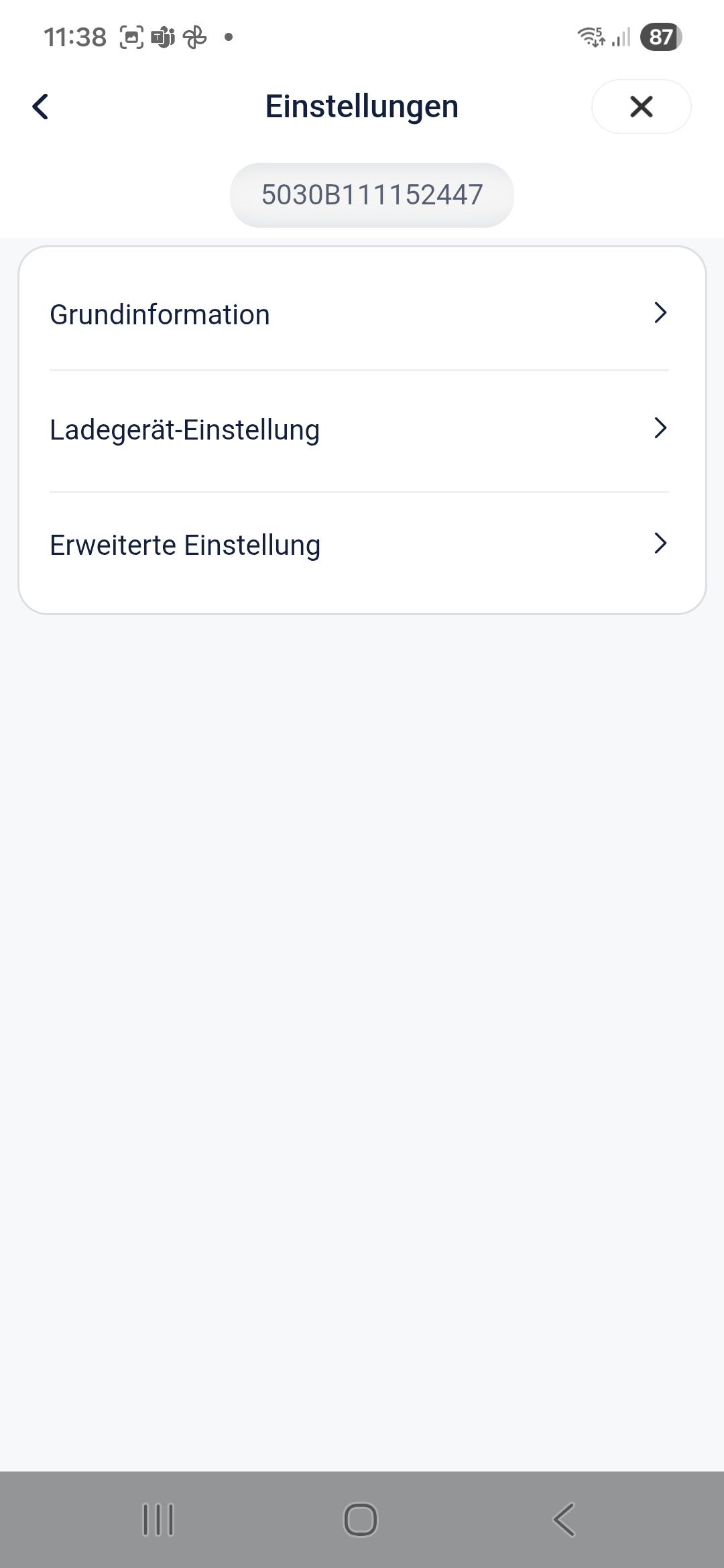 Bewerbungsgrenze in der SolaX-App auf OCPP stellen