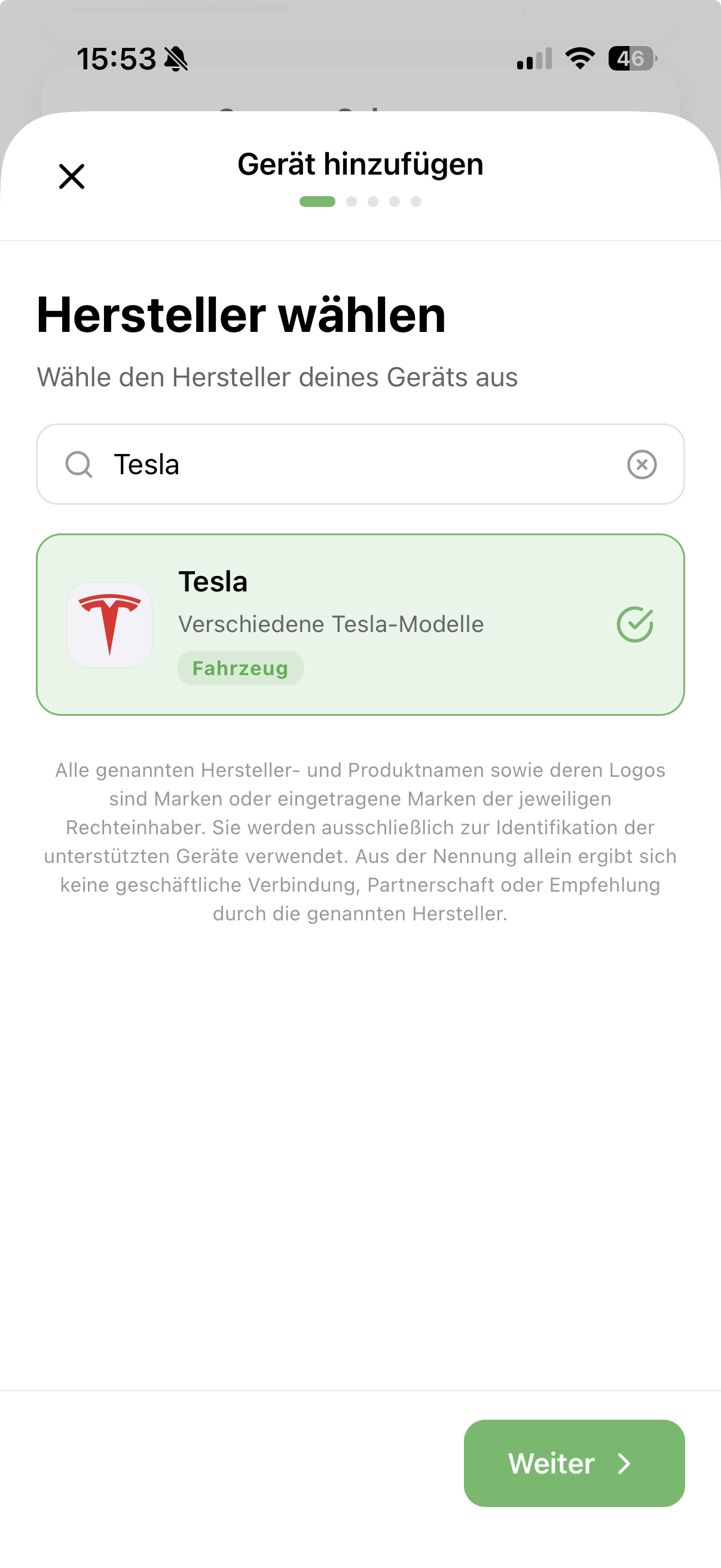 Tesla aufwecken und Konto verbinden