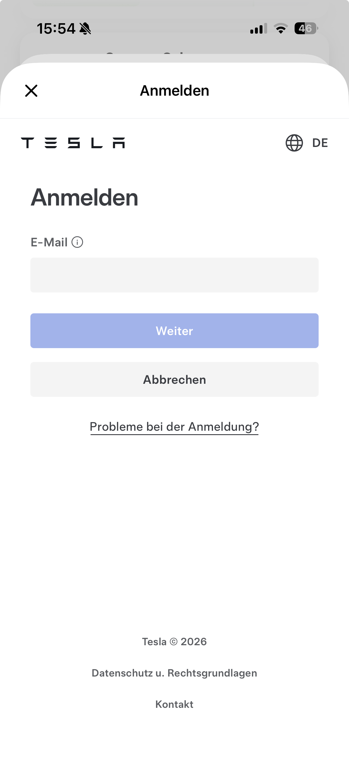 Tesla aufwecken und Konto verbinden