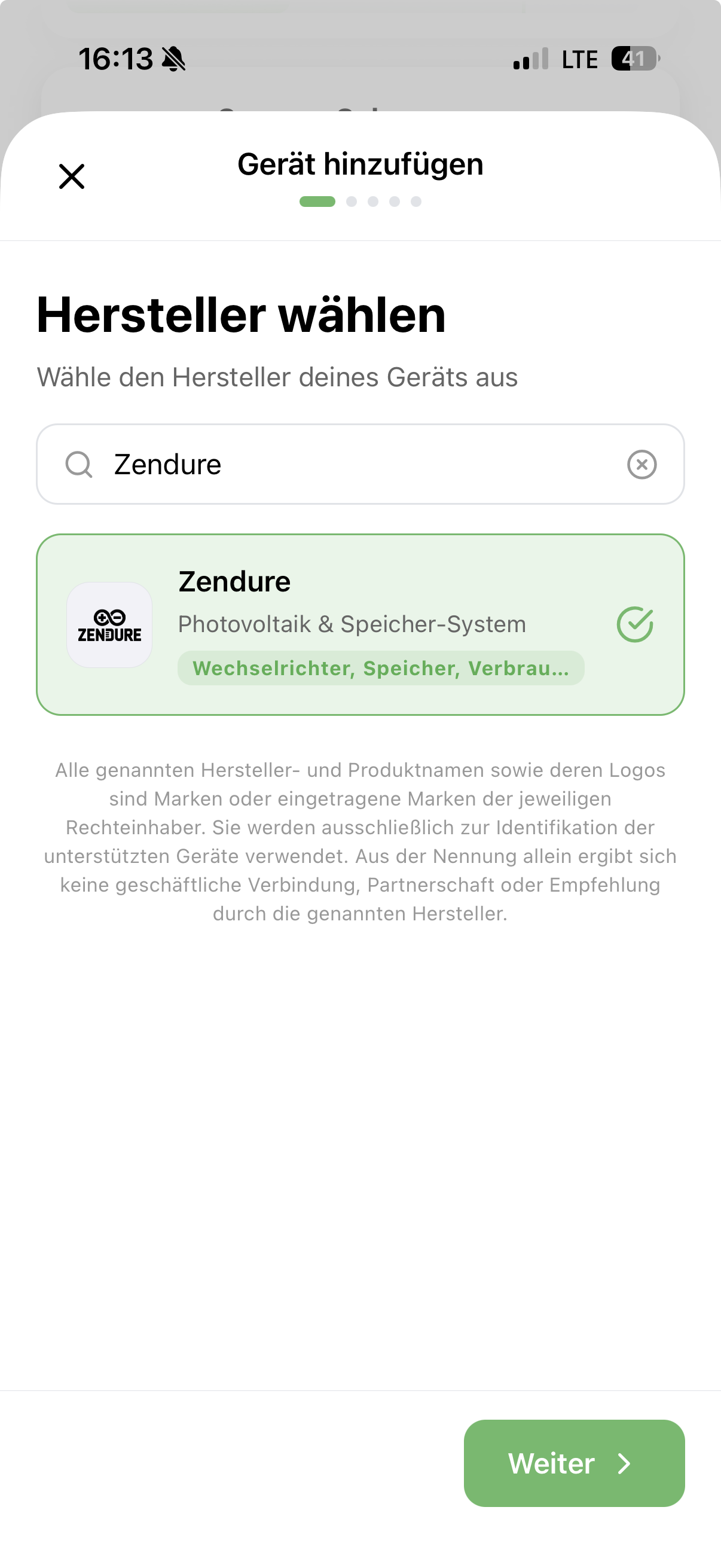 Zendure-Gerät in der Solistrom-App anlegen