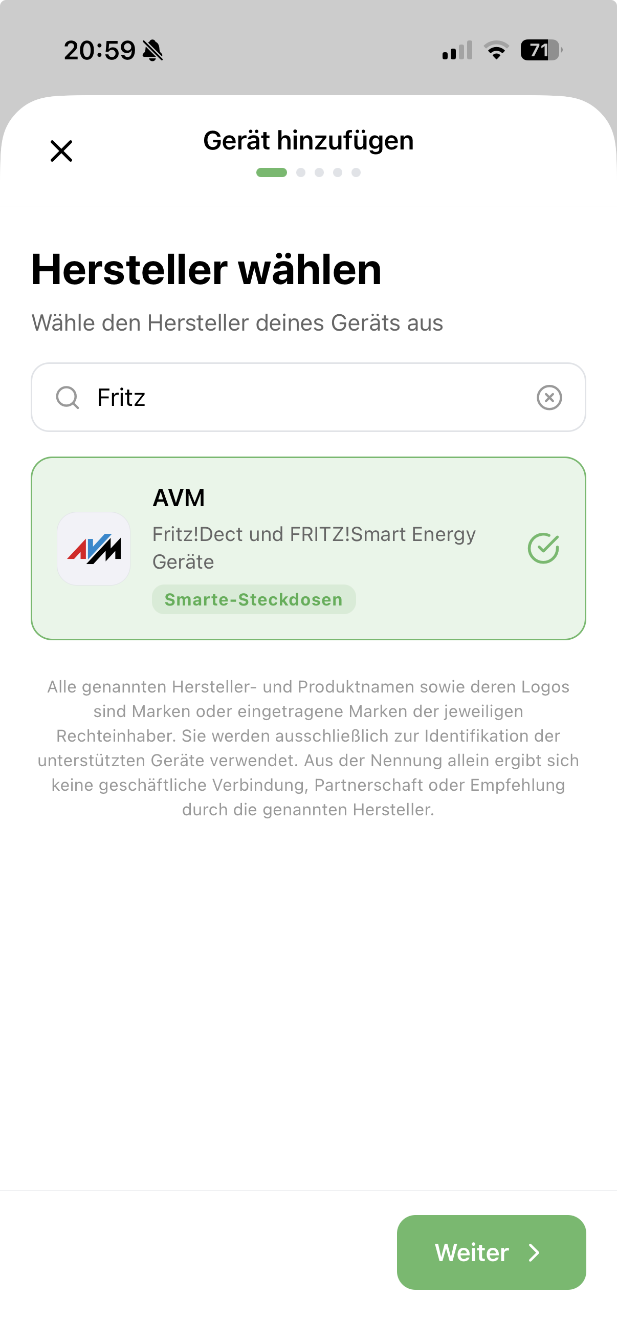 Steckdose in der Solistrom-App koppeln