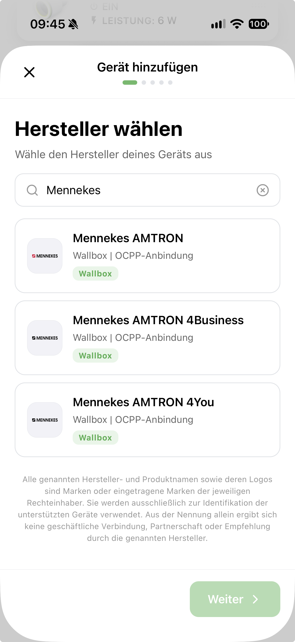 OCPP-URL in der Solistrom-App kopieren