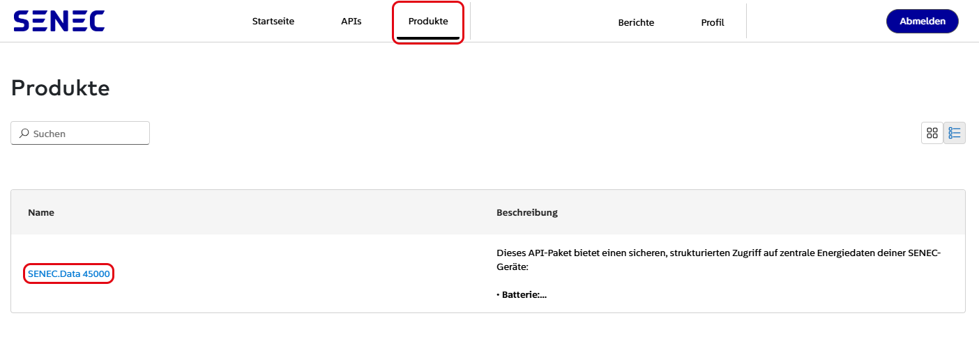API Schlüssel erstellen
